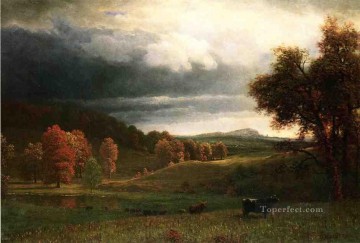 風景 Painting - 秋の風景 キャッツキル アルバート・ビアシュタット